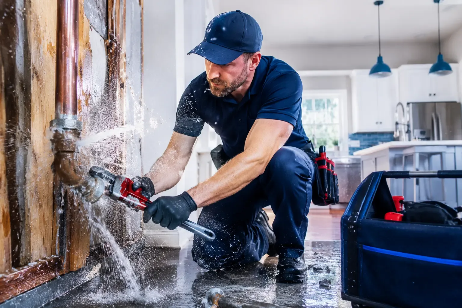 Local emergency pipe repair professionals in Burrton, KS
